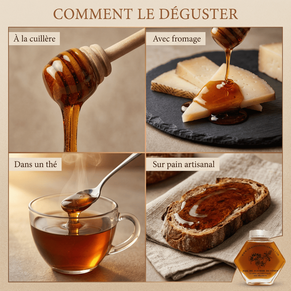 Reflets caramélisés du Miel de Jujubier (Sidr) du Yémen
