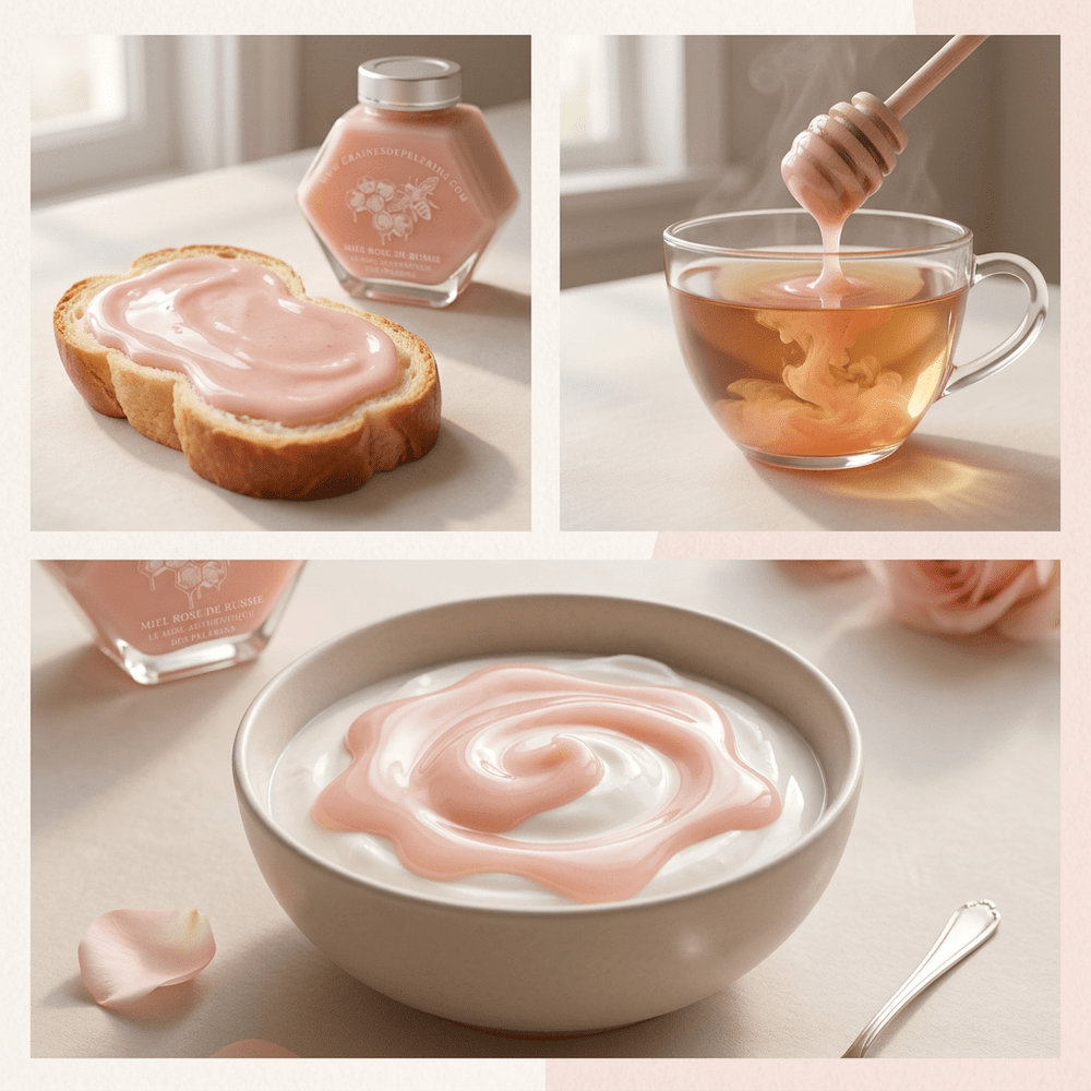Aromiel Rose de Russie, pot 250g prêt à offrir
