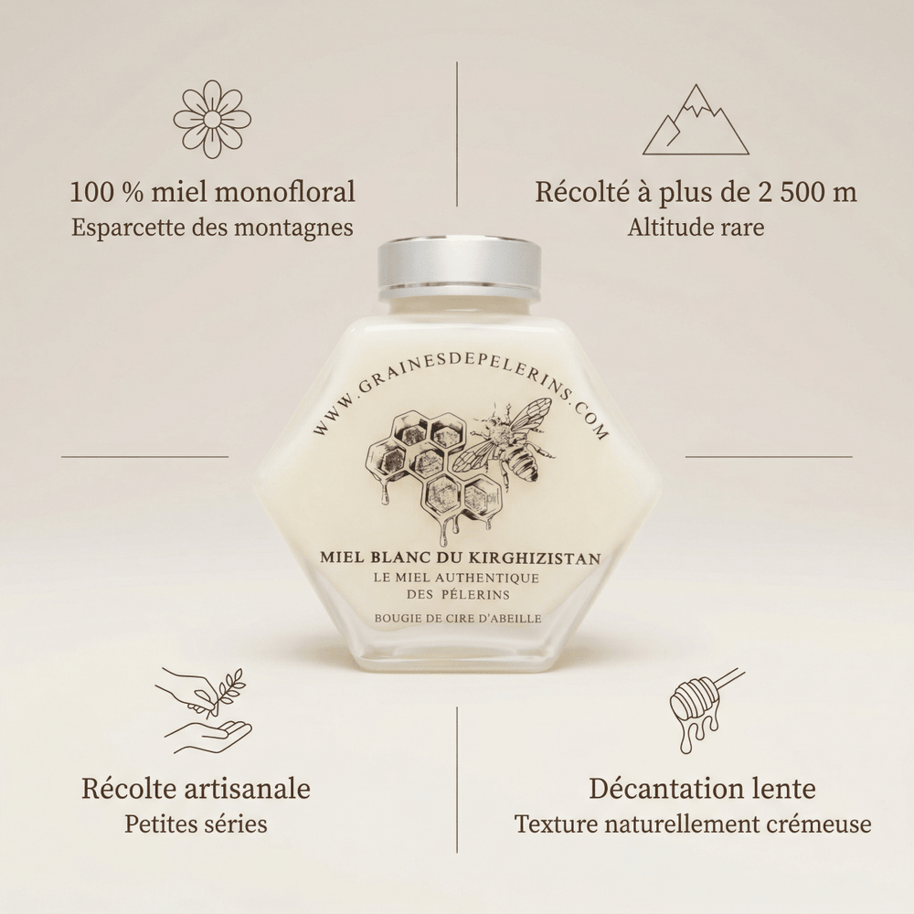 Coffret Prestige Miels De Jujubier, Blanc, Rose 3×250g - GRAINES DE PÈLERINS