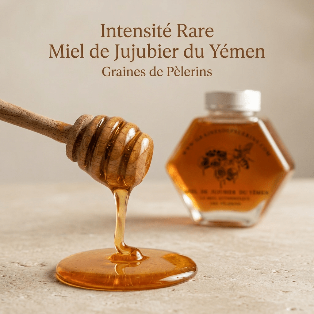 Miel De Jujubier Du Yémen – Coffret Écrin Cuillère(250g)