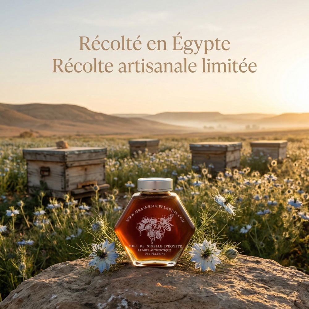 Trio Miel De Nigelle D'égypte 3x250g - GRAINES DE PÈLERINS