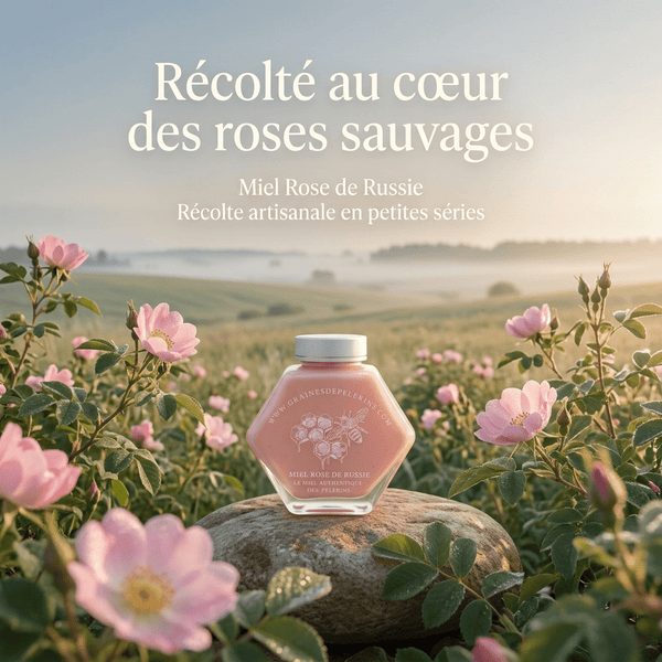 Cuillère bois et Aromiel Rose de Russie en dégustation