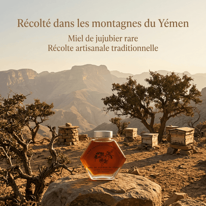 JUJUBIENENHONIG AUS DEM JEMEN – GESCHENKSET MIT LÖFFEL (250G)