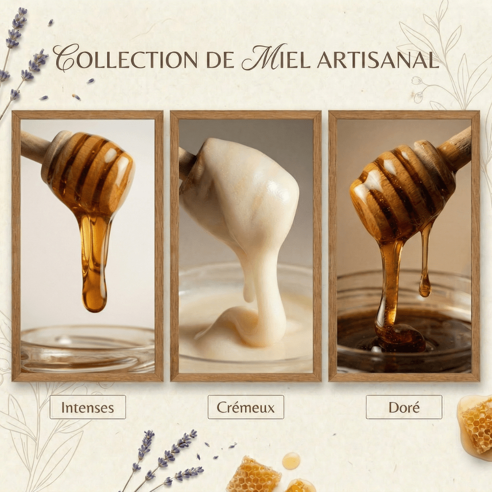 Coffret Vitalité 3×250g Miel Blanc, Jujubier, Nigelle - GRAINES DE PÈLERINS