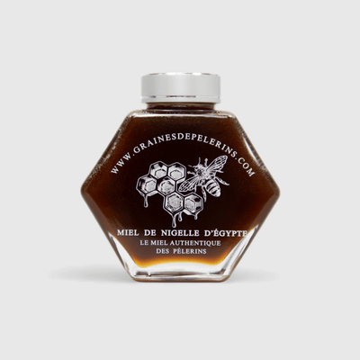 MIEL DE NIGELLE D'ÉGYPTE – COFFRET ÉCRIN CUILLÈRE(250G)