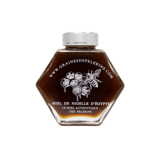 MIEL DE NIGELLE D'ÉGYPTE – COFFRET ÉCRIN CUILLÈRE(250G)