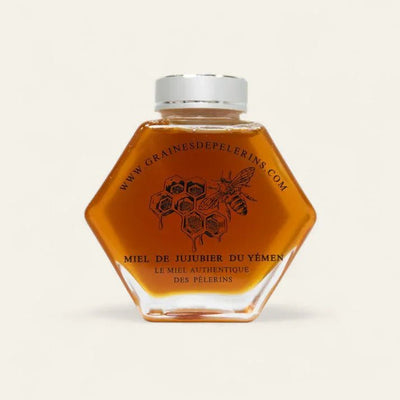 MIEL  DE  JUJUBIER  DU  YÉMEN  –  COFFRET ÉCRIN CUILLÈRE(250G)