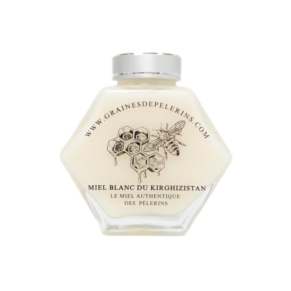 MIEL BLANC DU KIRGHIZISTAN – COFFRET ÉCRIN (250G)