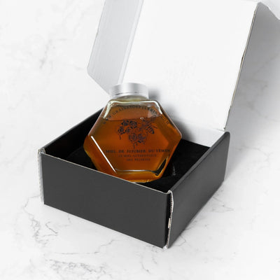 MIEL  DE  JUJUBIER  DU  YÉMEN  –  COFFRET ÉCRIN CUILLÈRE(250G)