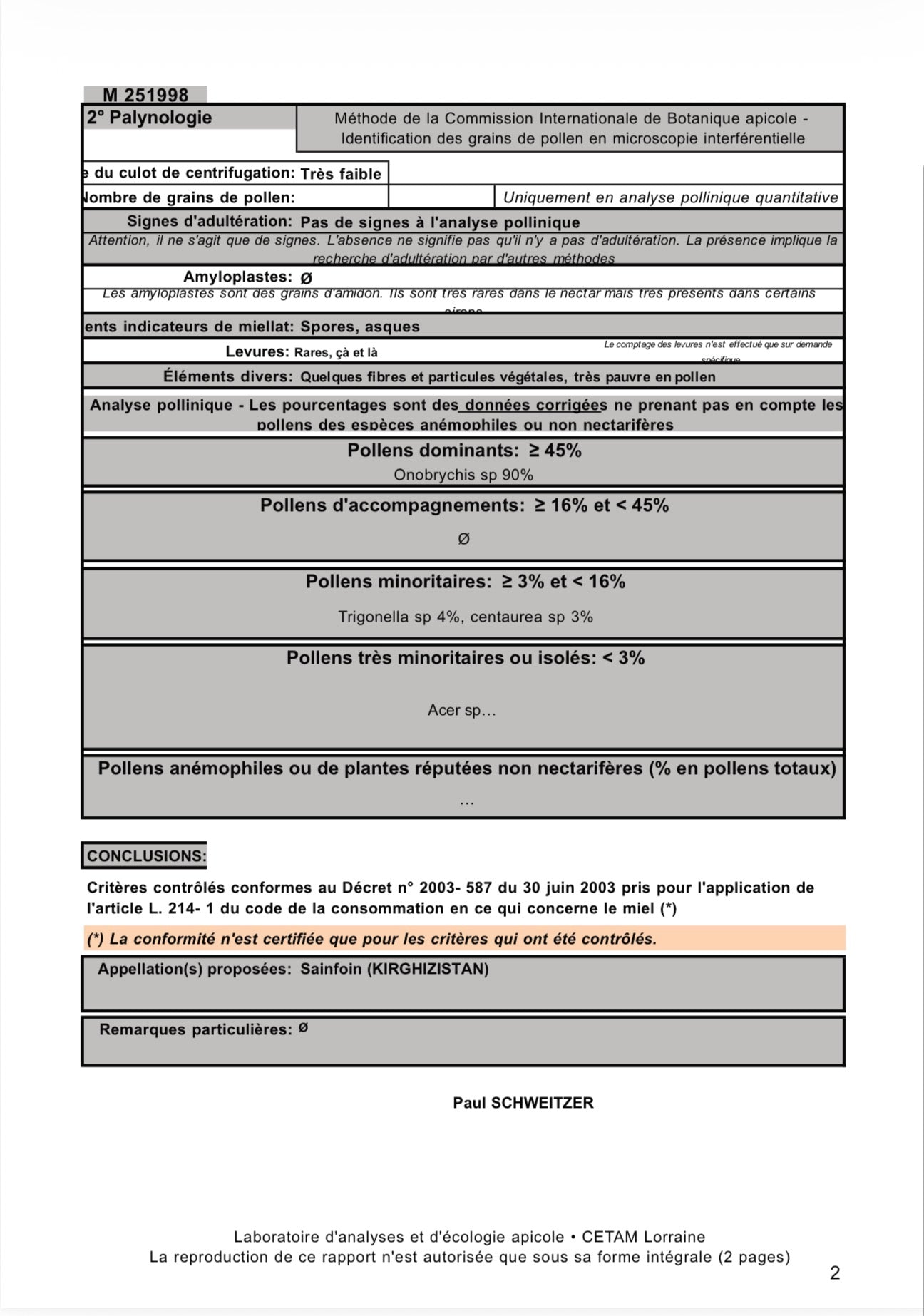 MIEL BLANC DU KIRGHIZISTAN – COFFRET ÉCRIN CUILLÈRE(250G)