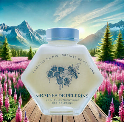 Miel Blanc de Sainfoin riche en nutriments, parfait pour la santé et l’énergie - Graines de Pèlerins 