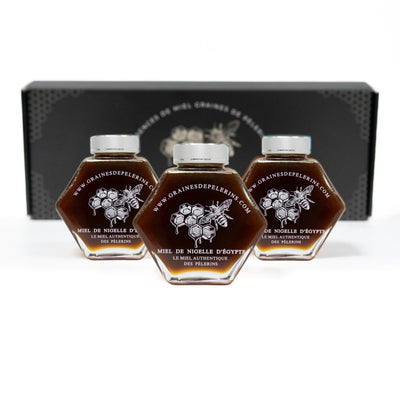 TRIO MIEL DE NIGELLE D'ÉGYPTE 3x250g