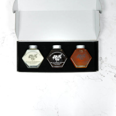 COFFRET IMMUNITÉ 3×250g Miel Blanc, Jujubier, Nigelle
