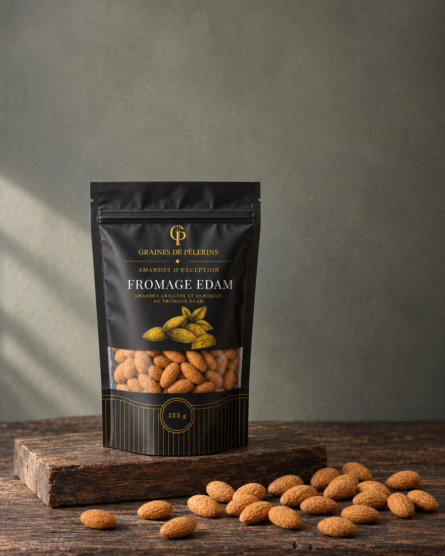 Almendras con queso Edam