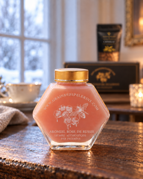 Aromiel Rose de Russie · Douceur Florale · Écrin et Cuillère · 250g