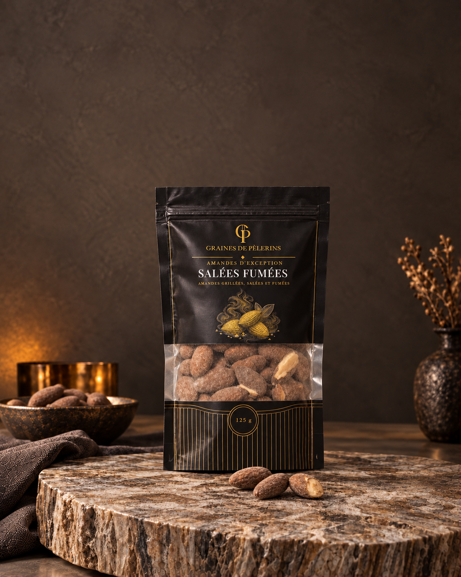 Almendras saladas con sabor ahumado