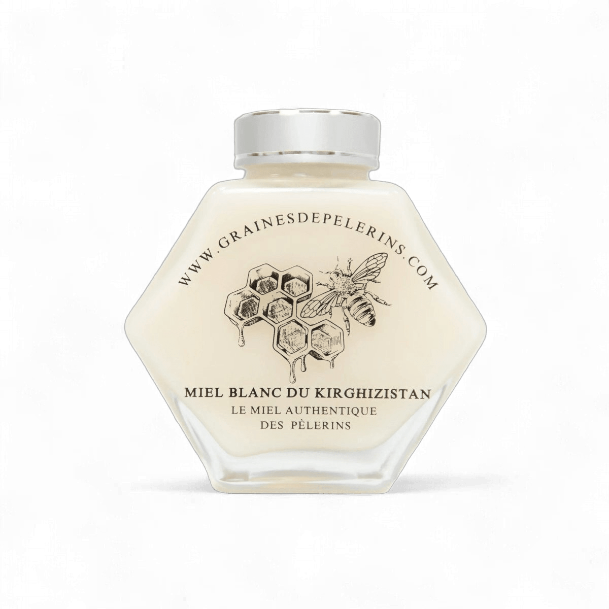 Miel Blanc Du Kirghizistan – Coffret Écrin Cuillère(250g)