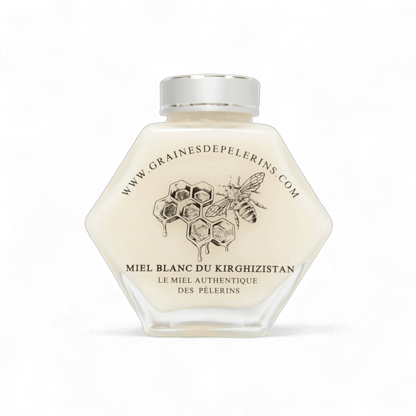 Miel Blanc du Kirghizistan en pot écrin premium 250g